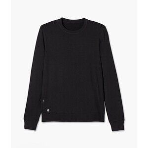 VUORI Men’s Ponte Performance Crew Pullover Black Size Large EUC